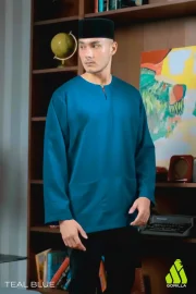 Lengan Panjang - Teal Blue - Image 2