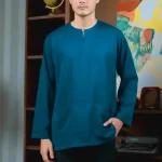 Lengan Panjang - Teal Blue