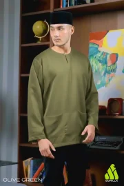 Lengan Panjang - Olive Green - Image 2