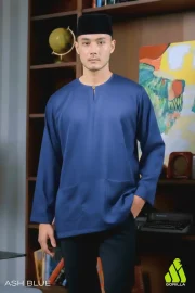 Lengan Panjang - Ash Blue