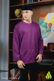 Lengan Panjang - Dark Purple - Image 2