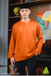 Lengan Panjang - Brick Orange