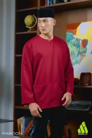 Lengan Panjang - Maroon - Image 2