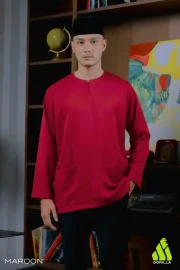 Lengan Panjang - Maroon