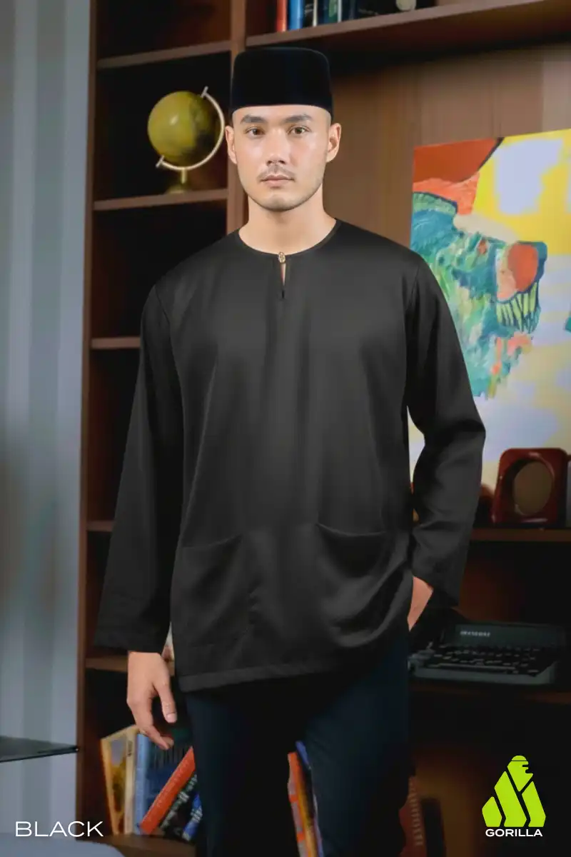 black-lp-1 Lengan Panjang - Black - Image 1